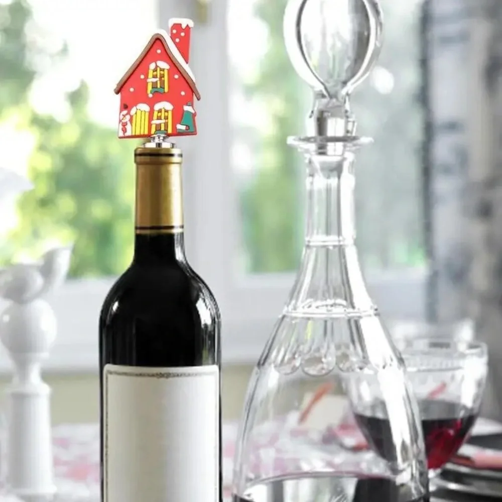 Festive Red Stocking Beverage Stopper